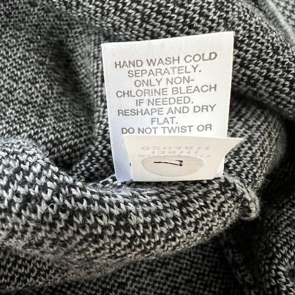 J Jill Houndstooth Sweater Dress Gray Knit Long Sleeve size Small - Picture 14 of 15